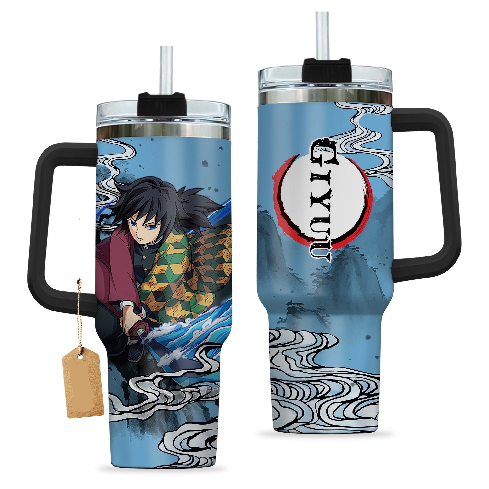 Demon Slayer Giyu Tomioka Water Breathing Large Tumbler
