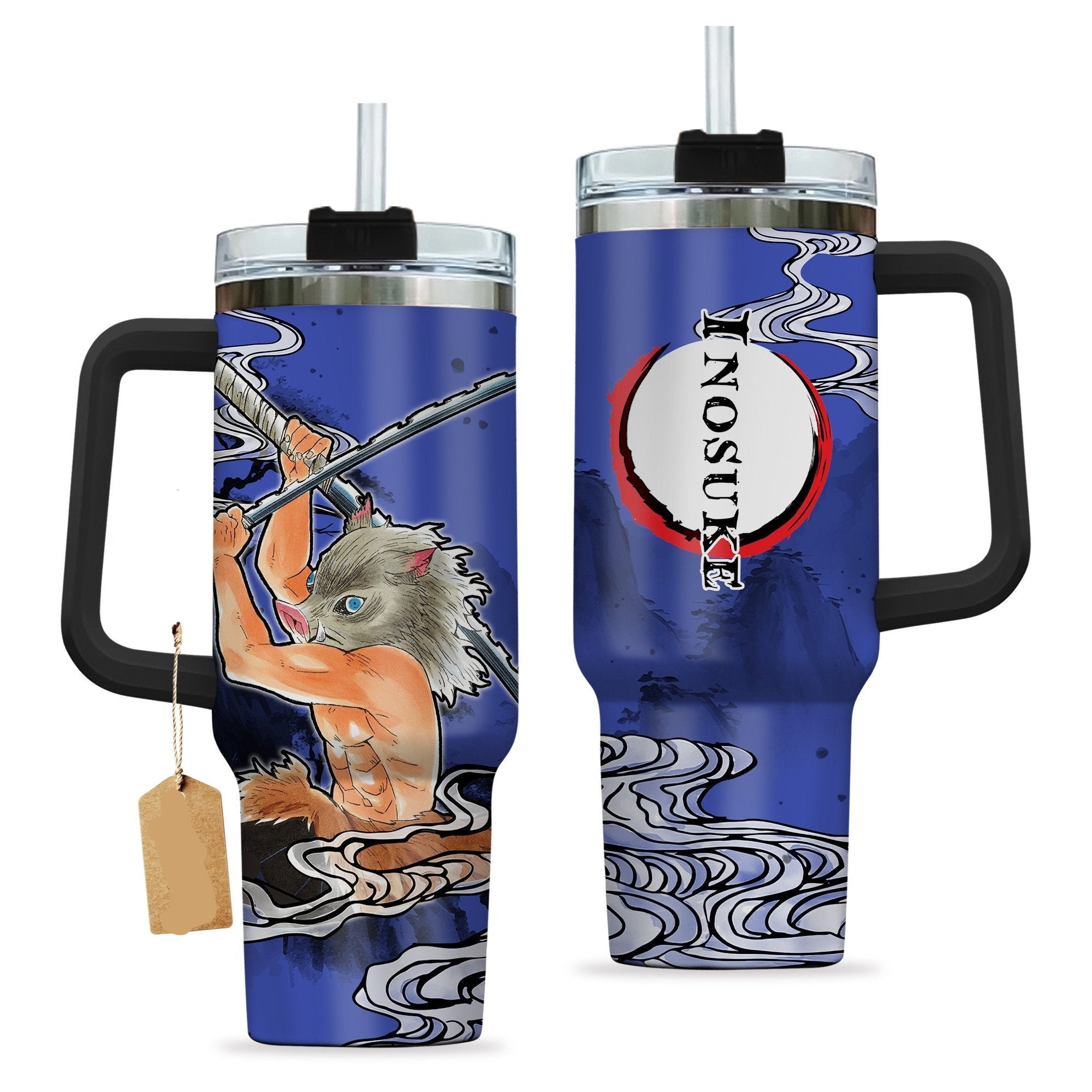 Demon Slayer Inosuke Hashibira Beast Breathing Large Tumbler