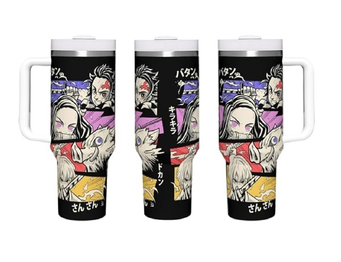 Demon Slayer Tanjiro Zenitsu Inosuke Nezuko Team Large Tumbler