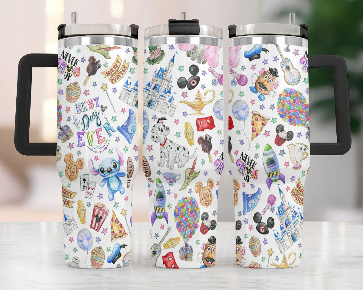 Disney Best Day Ever Disney World Large Tumbler