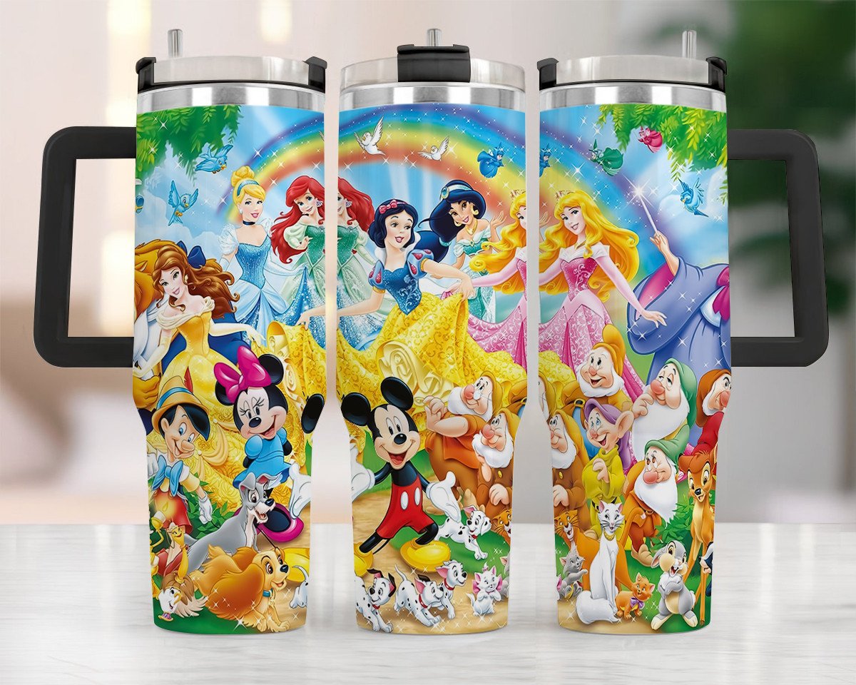 Disney Princesses Mickey Mouse And Friends Large Tumbler