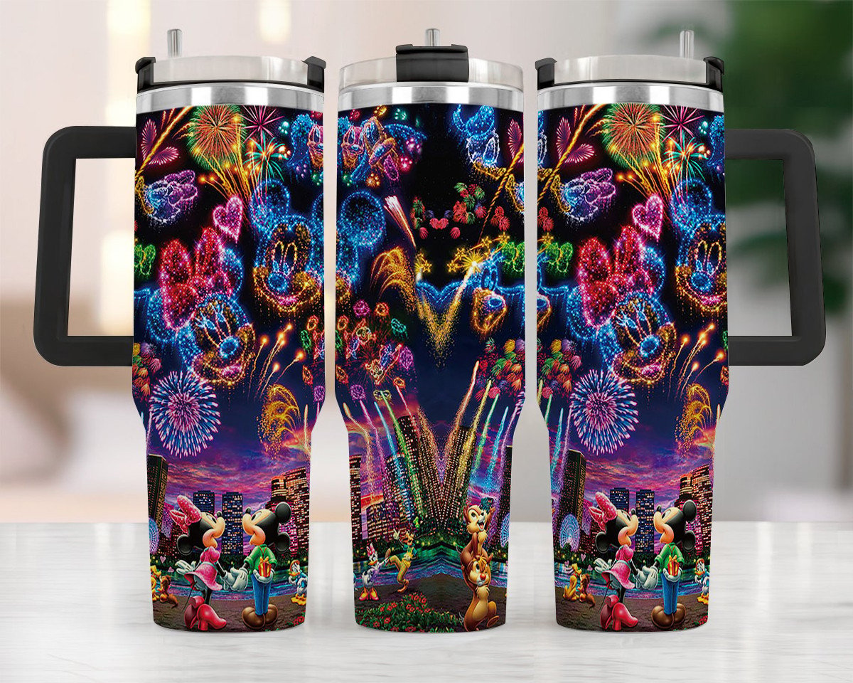 Disney World Fireworks Large Tumbler