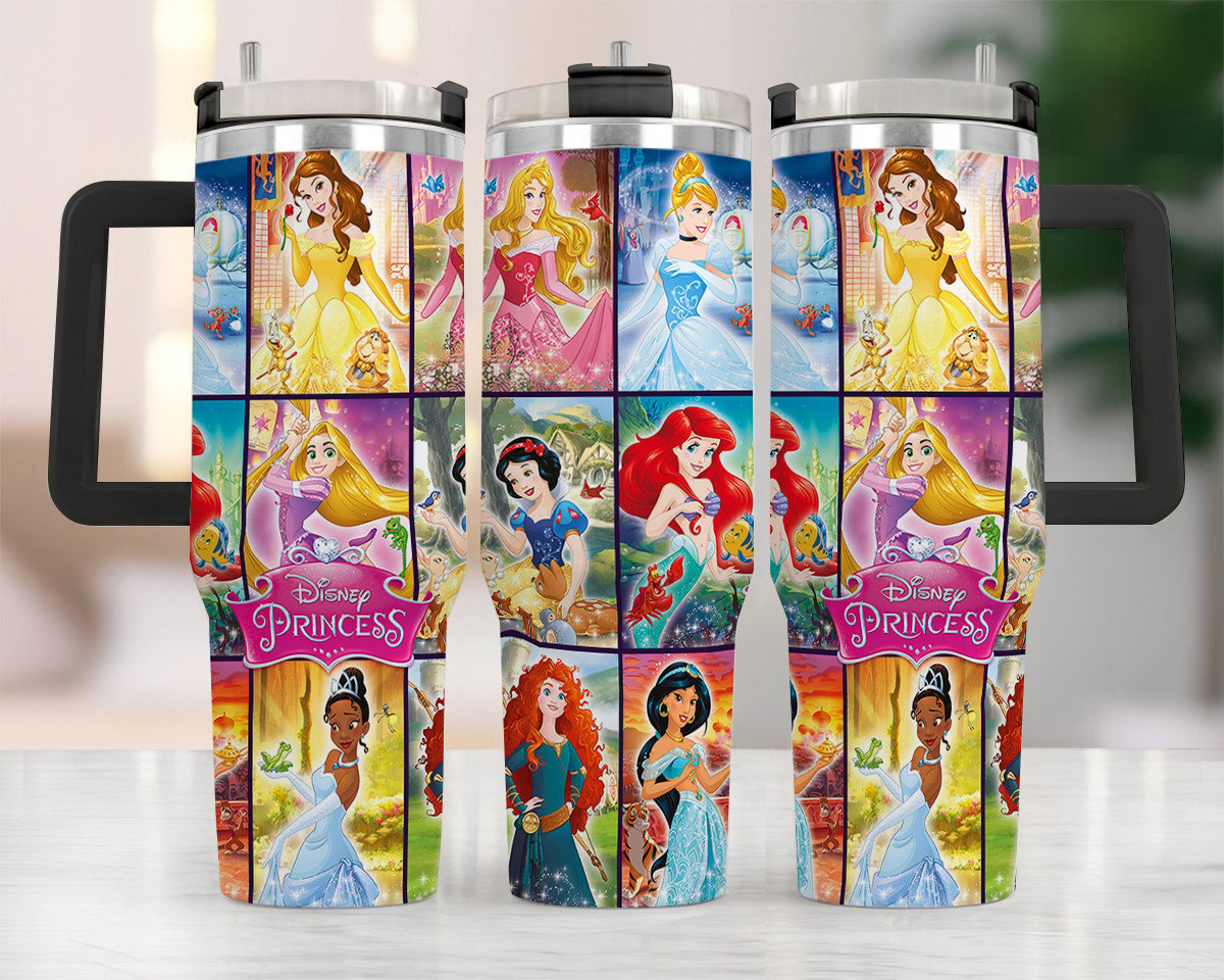 Disney Most Famous Princesses Large Tumbler