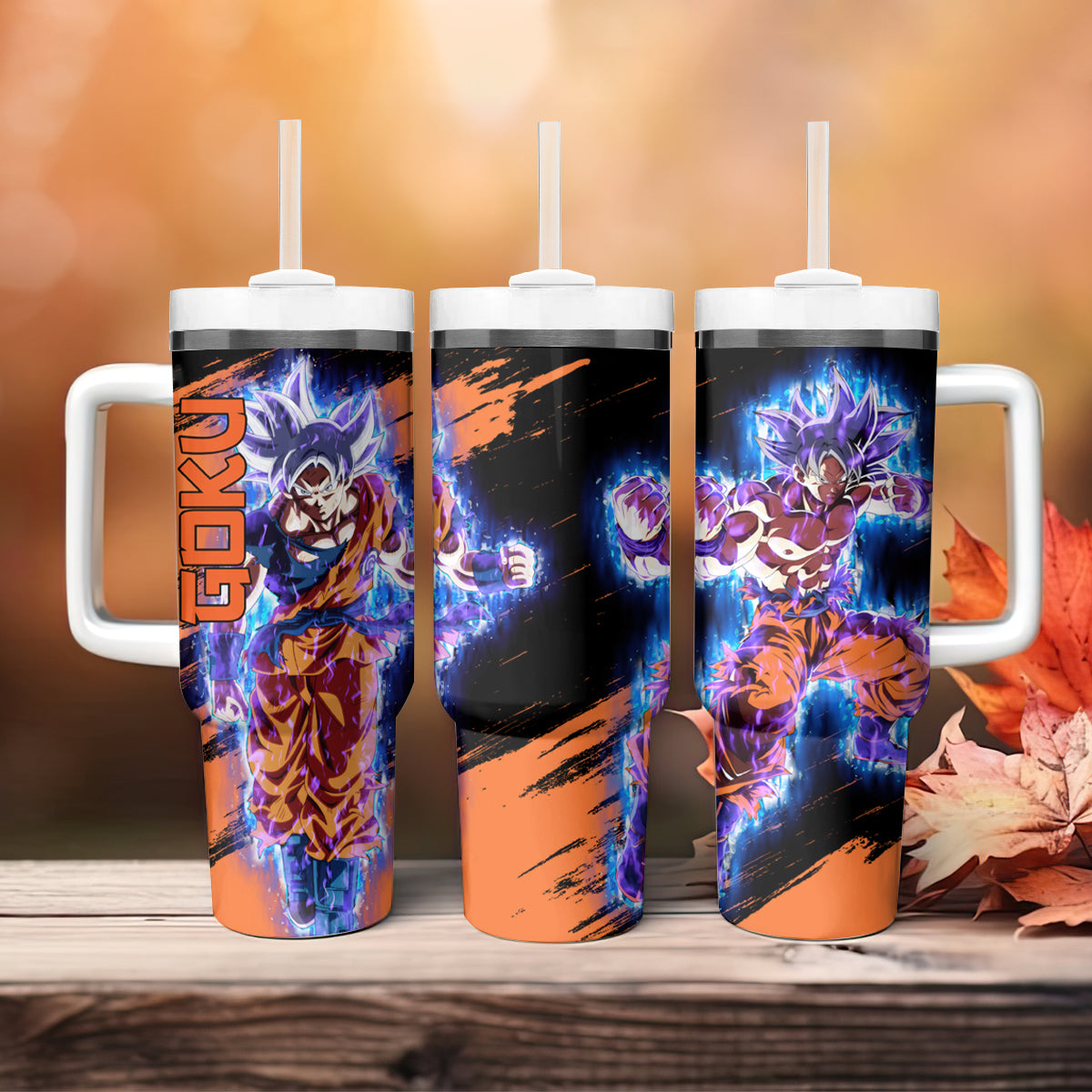 Dragon Ball Goku Ultra Instinct Power Large Tumbler