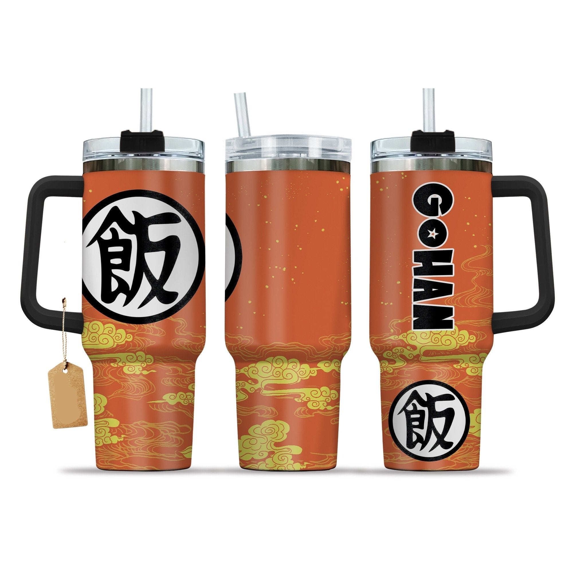 Dragon Ball Gohan Kanji Symbol Cloud Large Tumbler