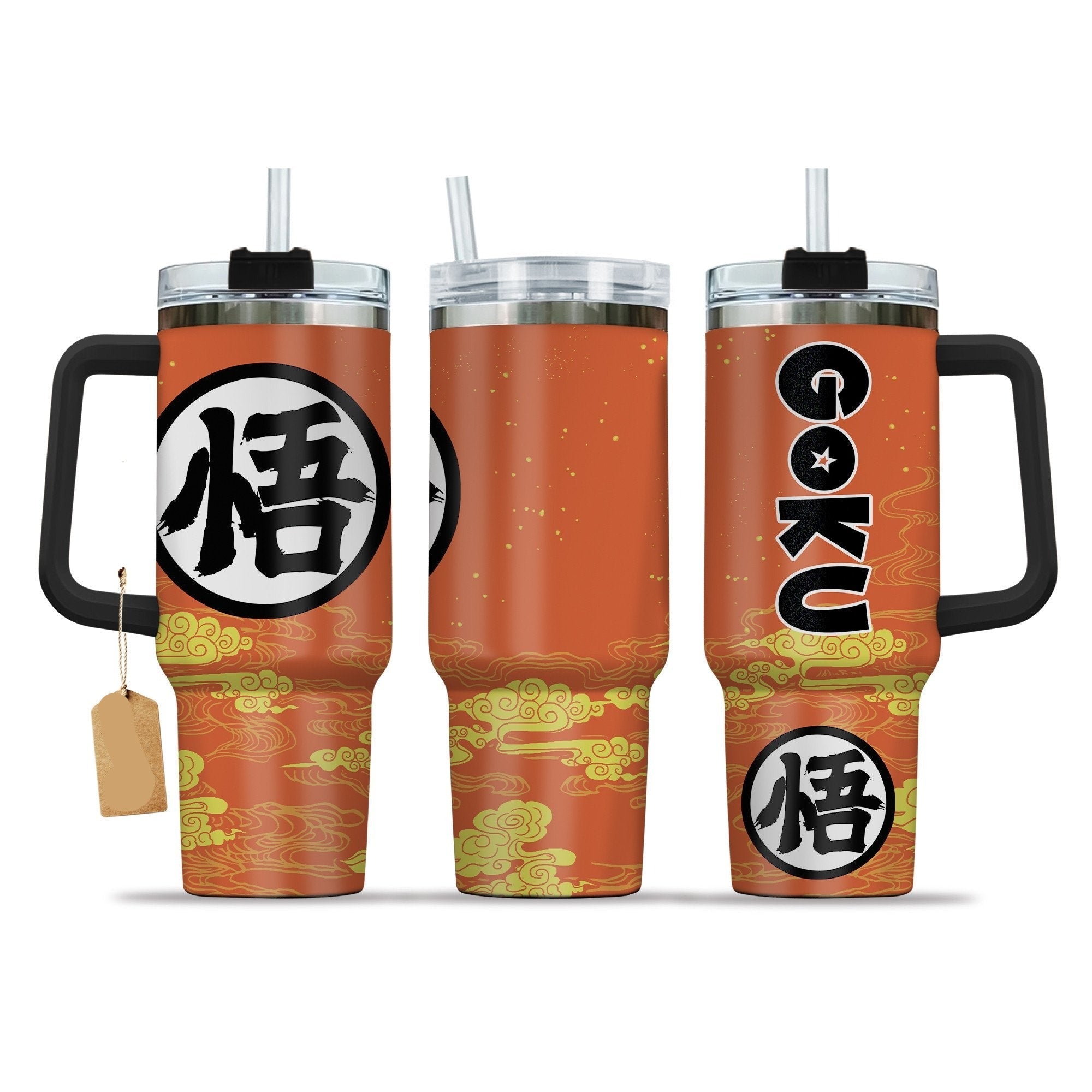Dragon Ball Goku Kanji Symbol Cloud Large Tumbler