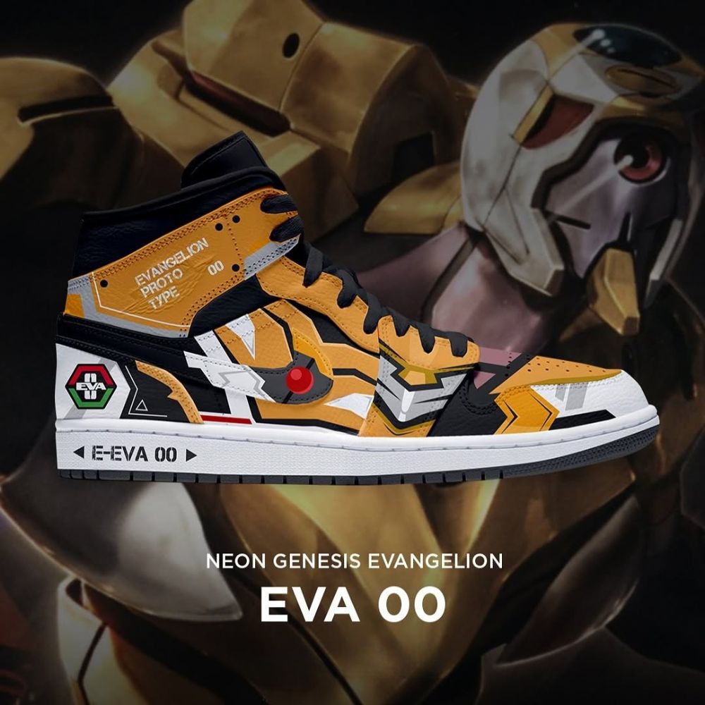 Eva-00 Neon Genesis Evangelion High Top Shoes