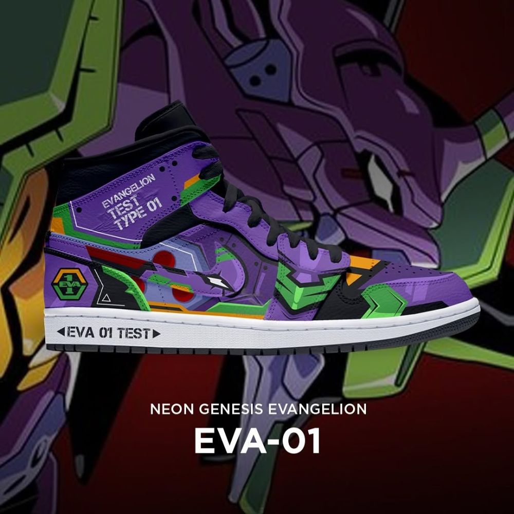 Eva-01 Neon Genesis Evangelion High Top Shoes