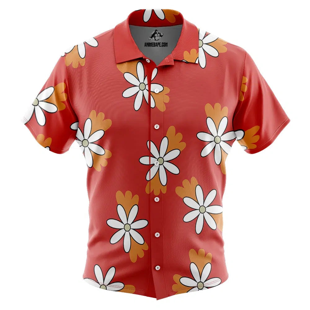 Garp One Piece Pirates Button Up Hawaiian Shirt