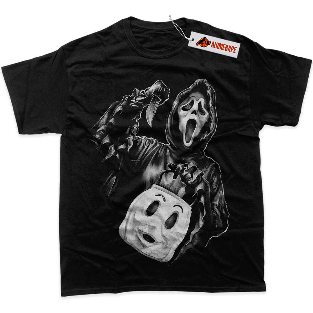 Scream Ghostface Halloween Horror Graphic T-Shirt for Fans