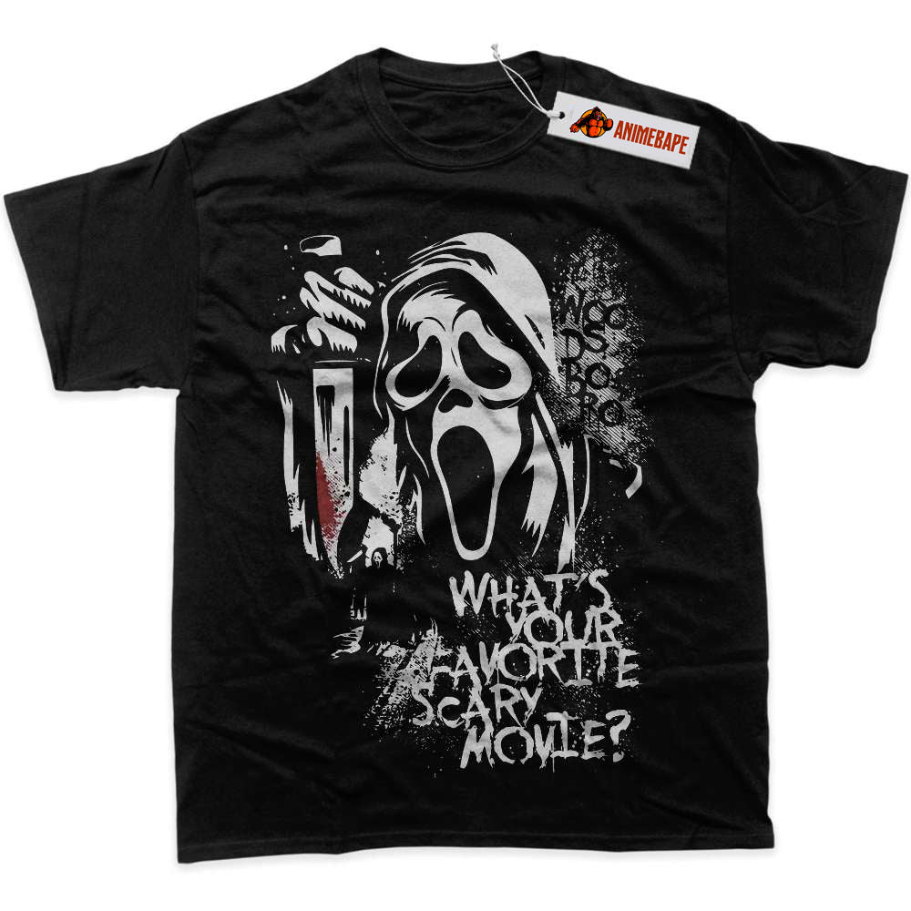 Horror Graphic T-Shirt, Ghostface Scream Halloween Shirt 98