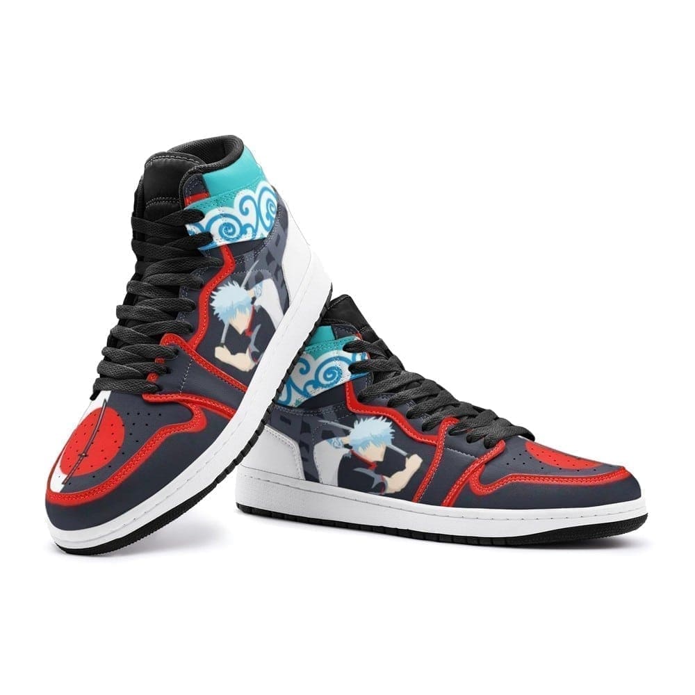 Gintoki Kimono Pattern Gintama Air Jordan 1 High Top Shoes