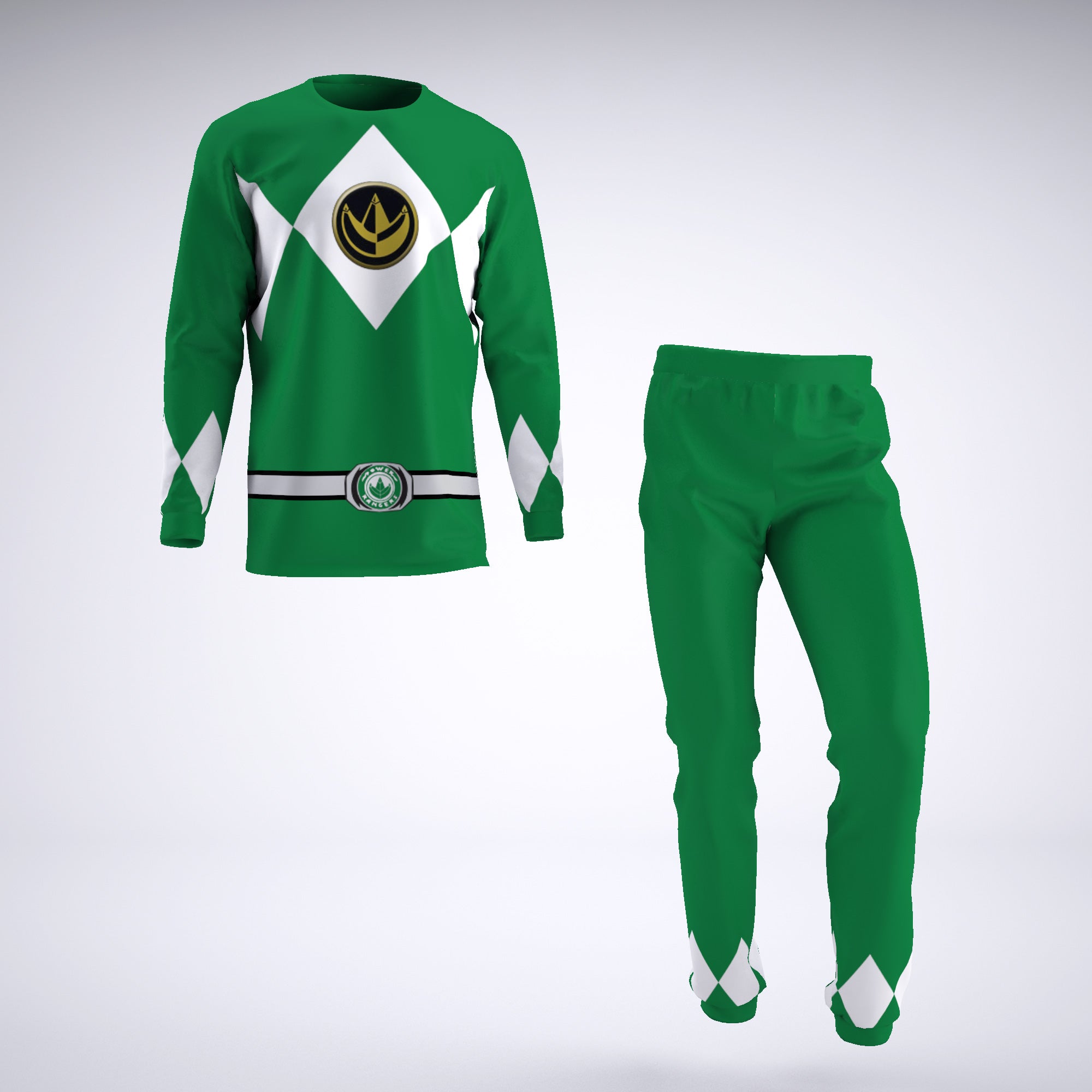 Green Ranger Mighty Morphin Power Rangers Pajamas
