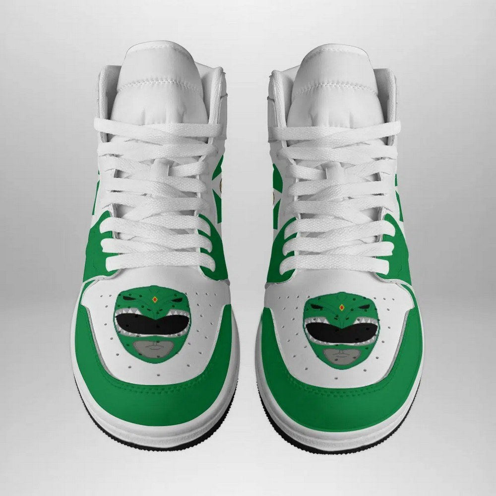 Green Ranger Mighty Morphin V2 Power Rangers AJ1 Shoes