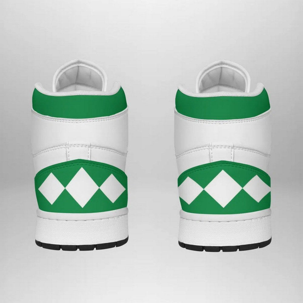 Green Ranger Mighty Morphin V2 Power Rangers AJ1 Shoes