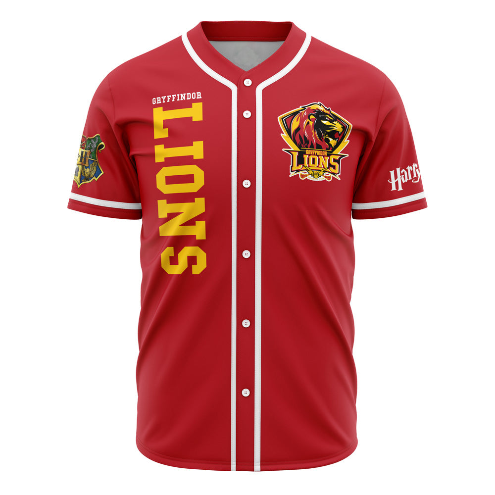 Gryffindor Lions House Harry Potter Baseball Jersey