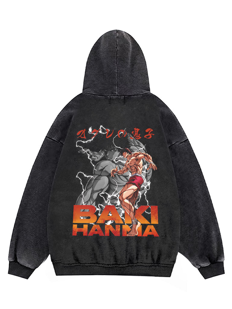 Hanma Baki Anime Graphic Hoodie Sweatshirt Vintage