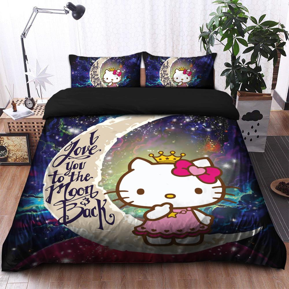 Hello Kitty Galaxy Duvet Cover Bedding Set with 2 Pillowcases