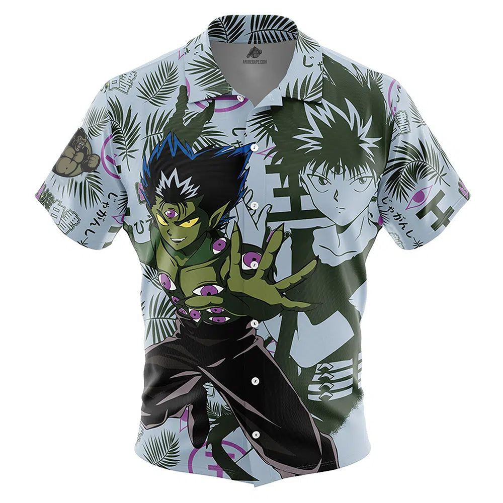 Hiei Yuyu Hakusho Button Up Hawaiian Shirt