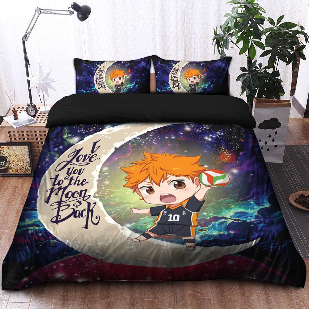 Hinata Haikyuu Galaxy Bedding Set Duvet Cover & 2 Pillowcases