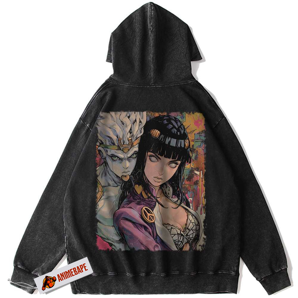 Hinata Hyuga Naruto Vintage Hoodie, Anime Hoodie for Fans