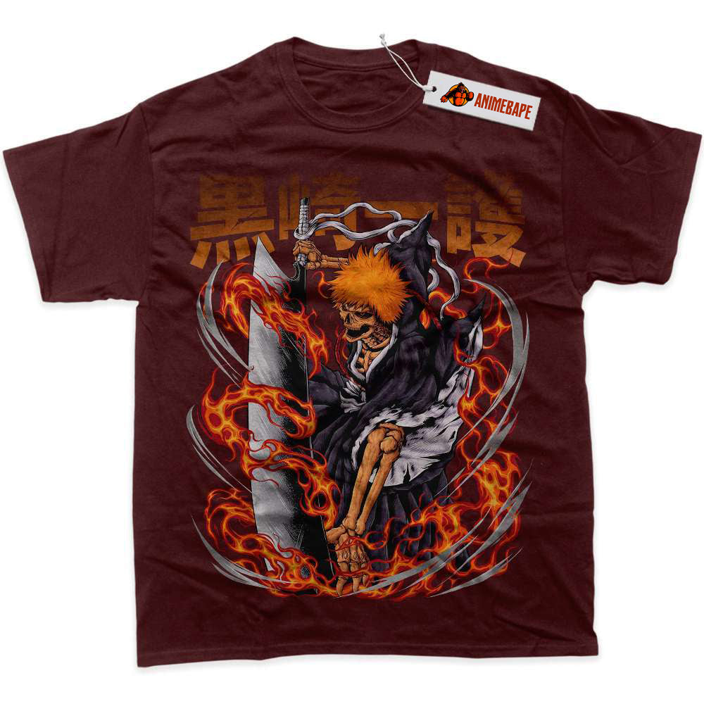 Bleach Ichigo Kurosaki Graphic T-Shirt, Anime Shirt for Fans