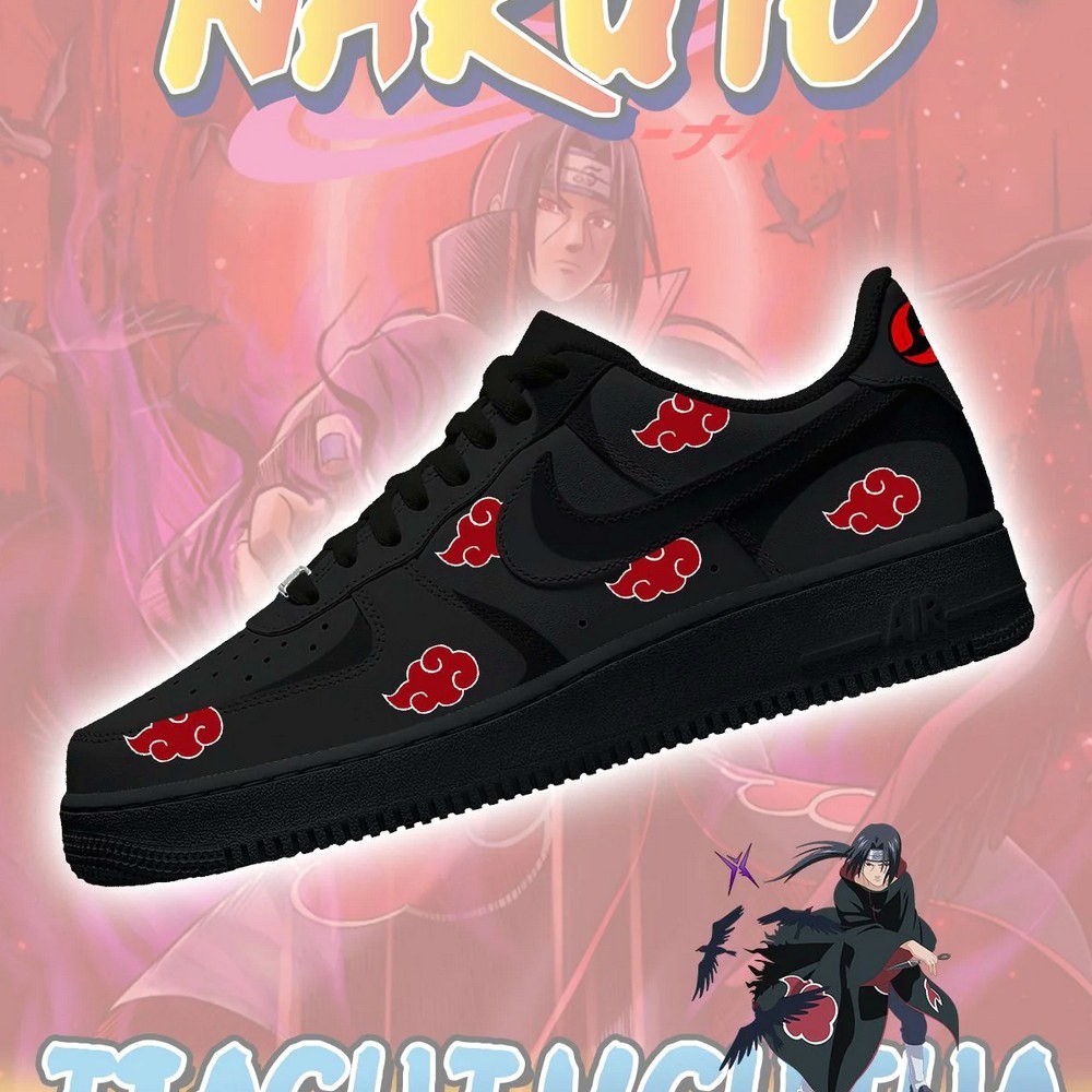 Itachi Uchiha No.3 Akatsuki AF1 Shoes