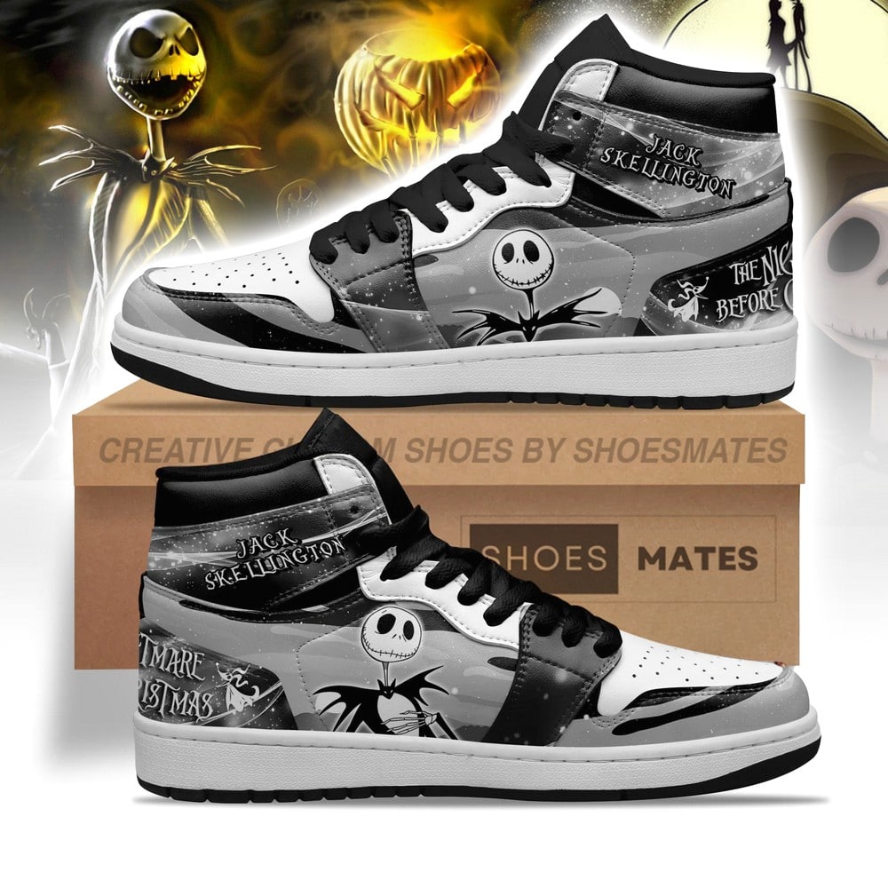 Jack Skellington AJ1 High Top Shoes