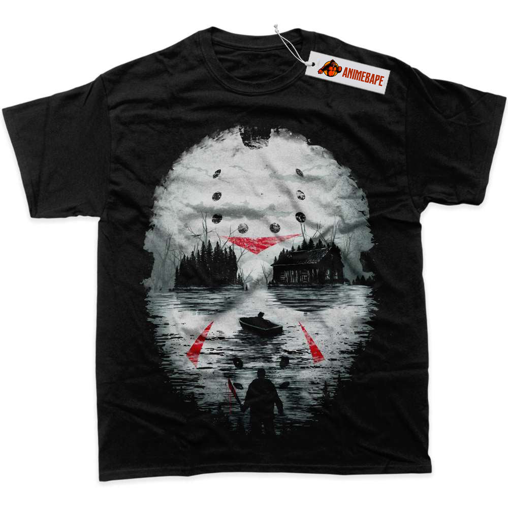 Friday the 13th Horror Shirt, Jason Voorhees Graphic T-Shirt