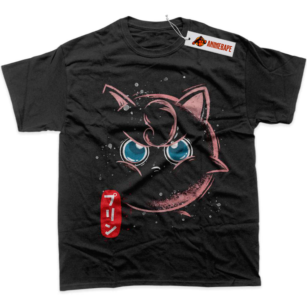 Jigglypuff Pokemon Anime Graphic T-Shirt for Fans and Collectors