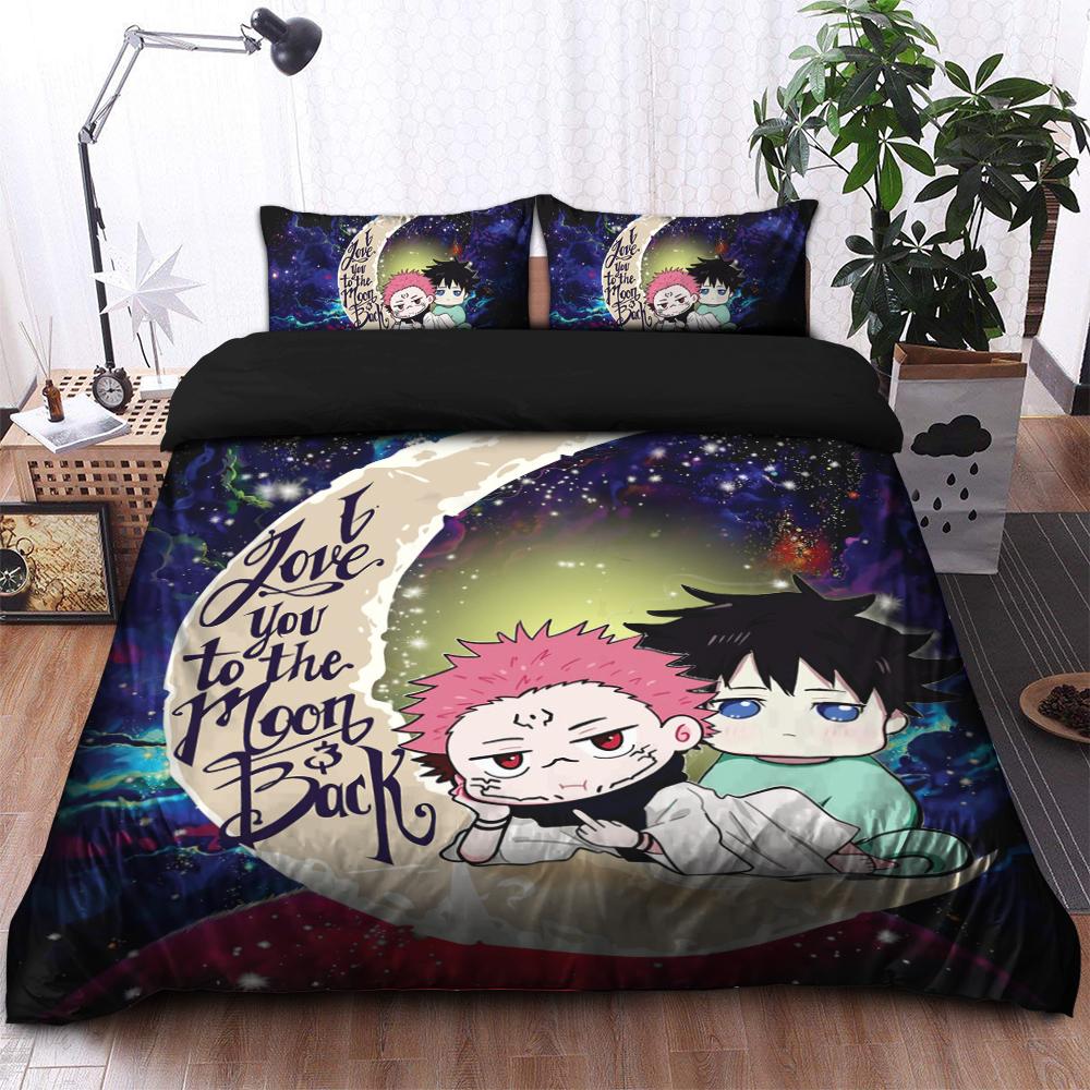 Jujutsu Kaisen Gojo Sukuna Galaxy Bedding Set, Duvet Cover & 2