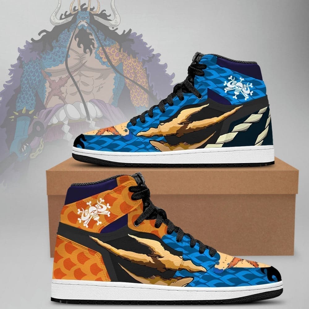 Kaido One Piece Air Jordan 1 High Top Shoes SMKOPA1