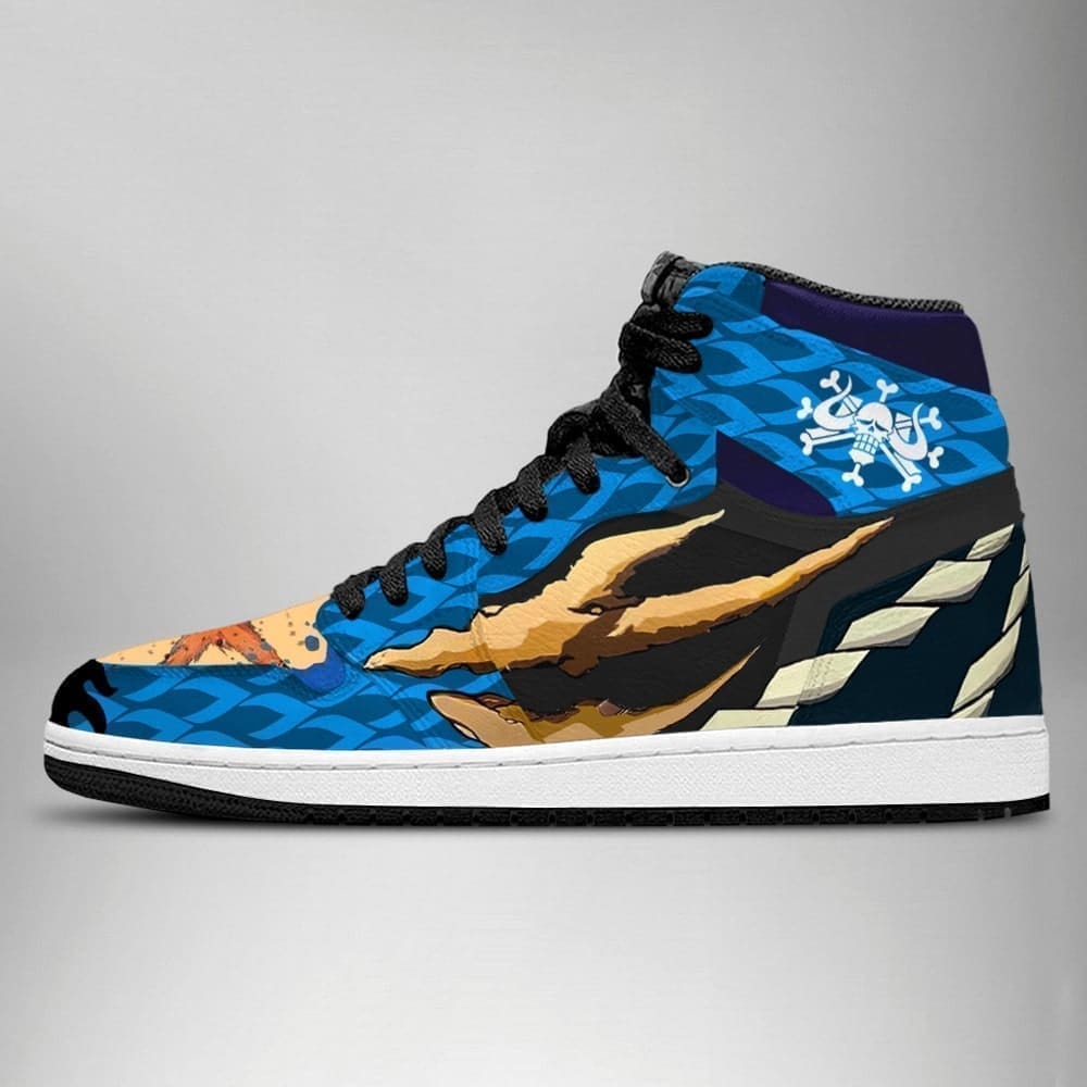 Kaido One Piece Air Jordan 1 High Top Shoes SMKOPA1