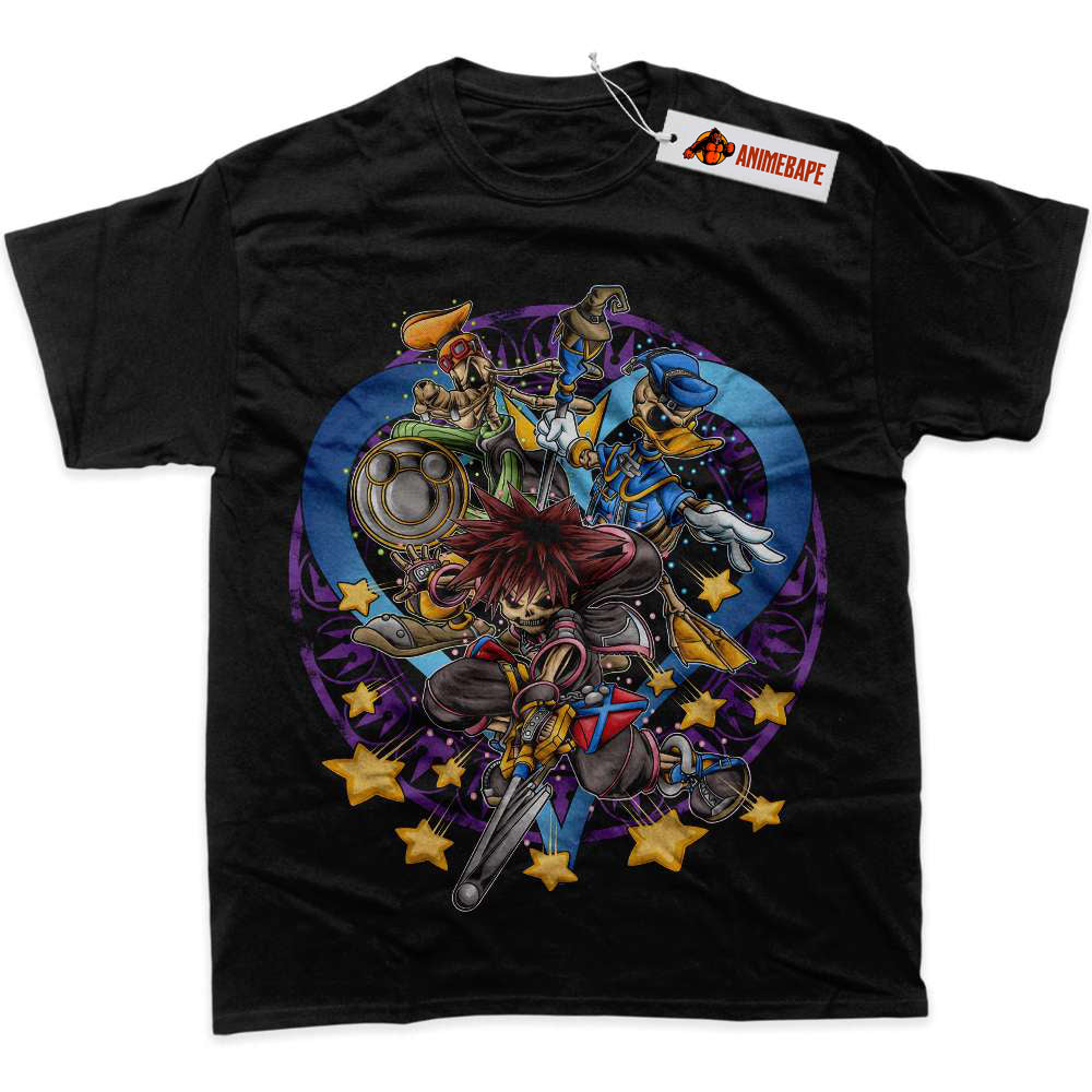 Kingdom Hearts Graphic T-Shirt for Gamers, Stylish Game Shirt