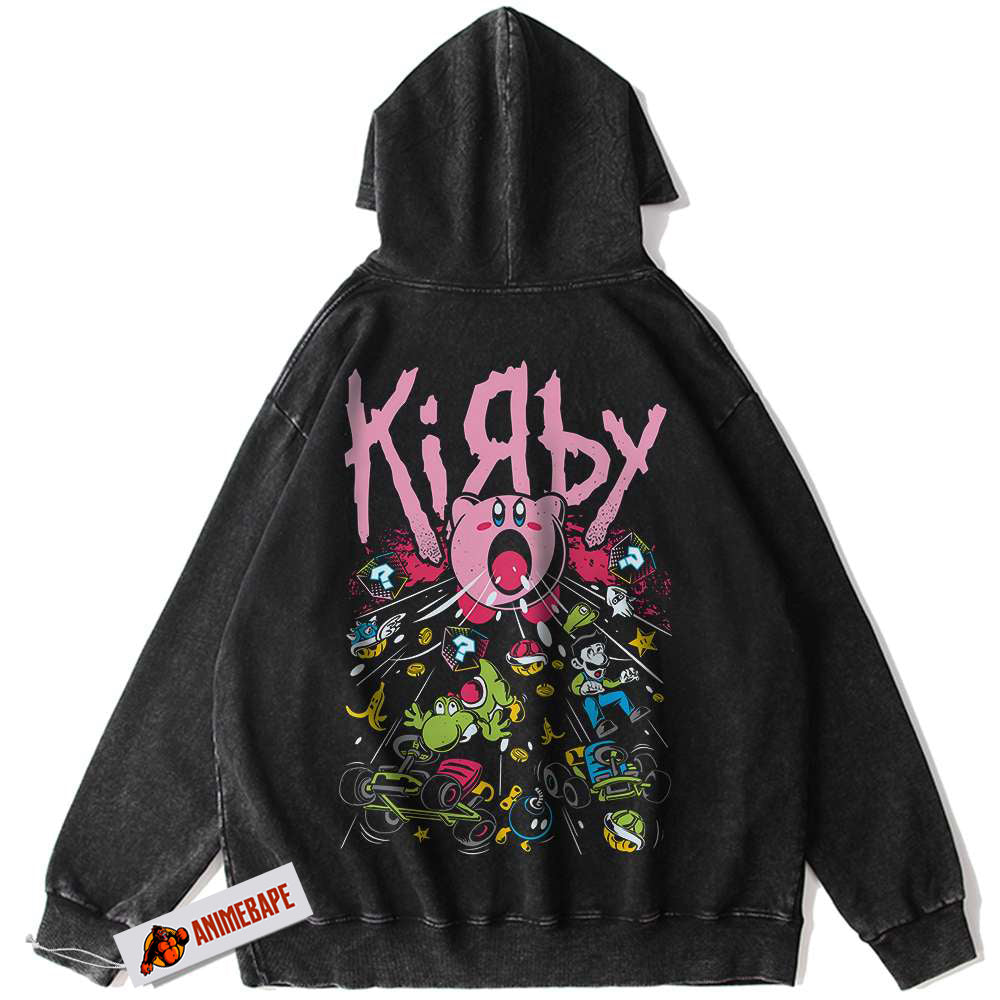 Kirby Vintage Game Hoodie for Gamers and Retro Fans