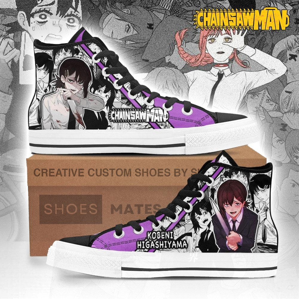 Kobeni Higashiyama Chainsaw Man High Top Shoes