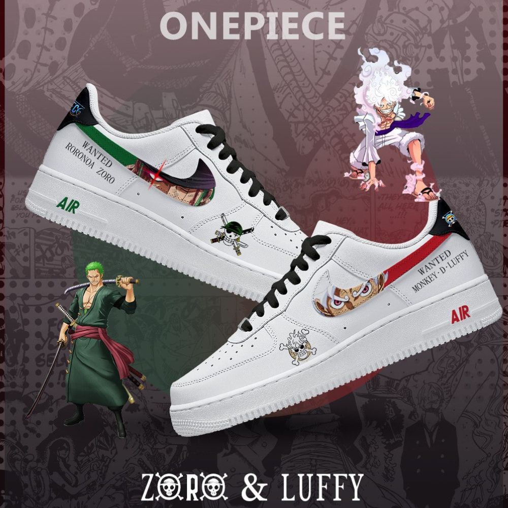 Luffy & Zoro V.1 One Piece AF1 Shoes