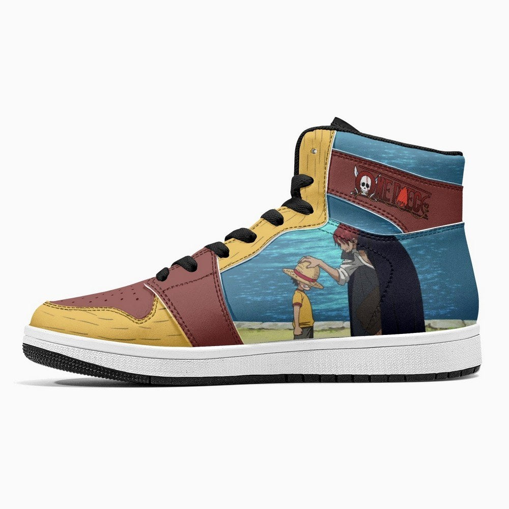 Luffy And Shanks One Piece JD1 High Top Shoes