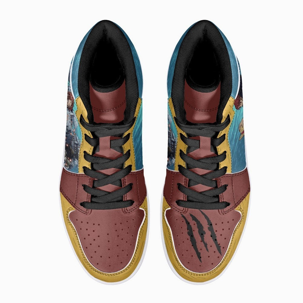 Luffy And Shanks One Piece JD1 High Top Shoes