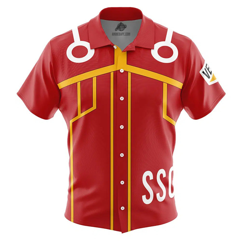 Luffy Egghead Island One Piece Button Up Hawaiian Shirt
