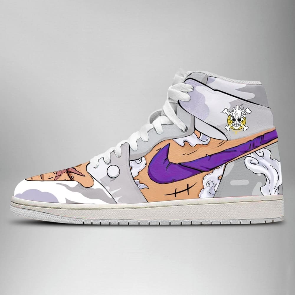 Luffy G5 One Piece Air Jordan 1 High Top Shoes SMLGOP2