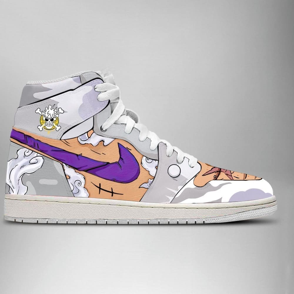 Luffy G5 One Piece Air Jordan 1 High Top Shoes SMLGOP2