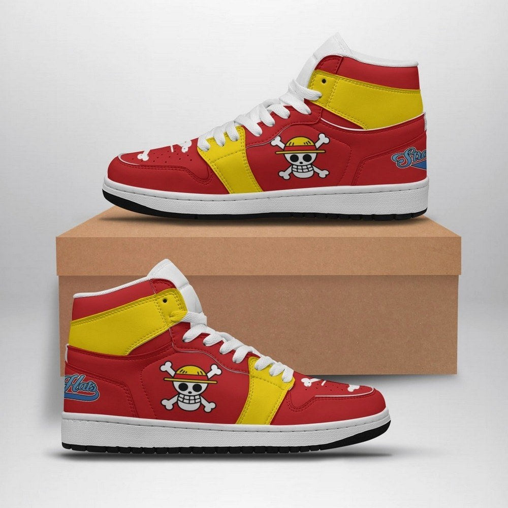 Luffy Straw Hat Pirates One Piece AJ1 Shoes