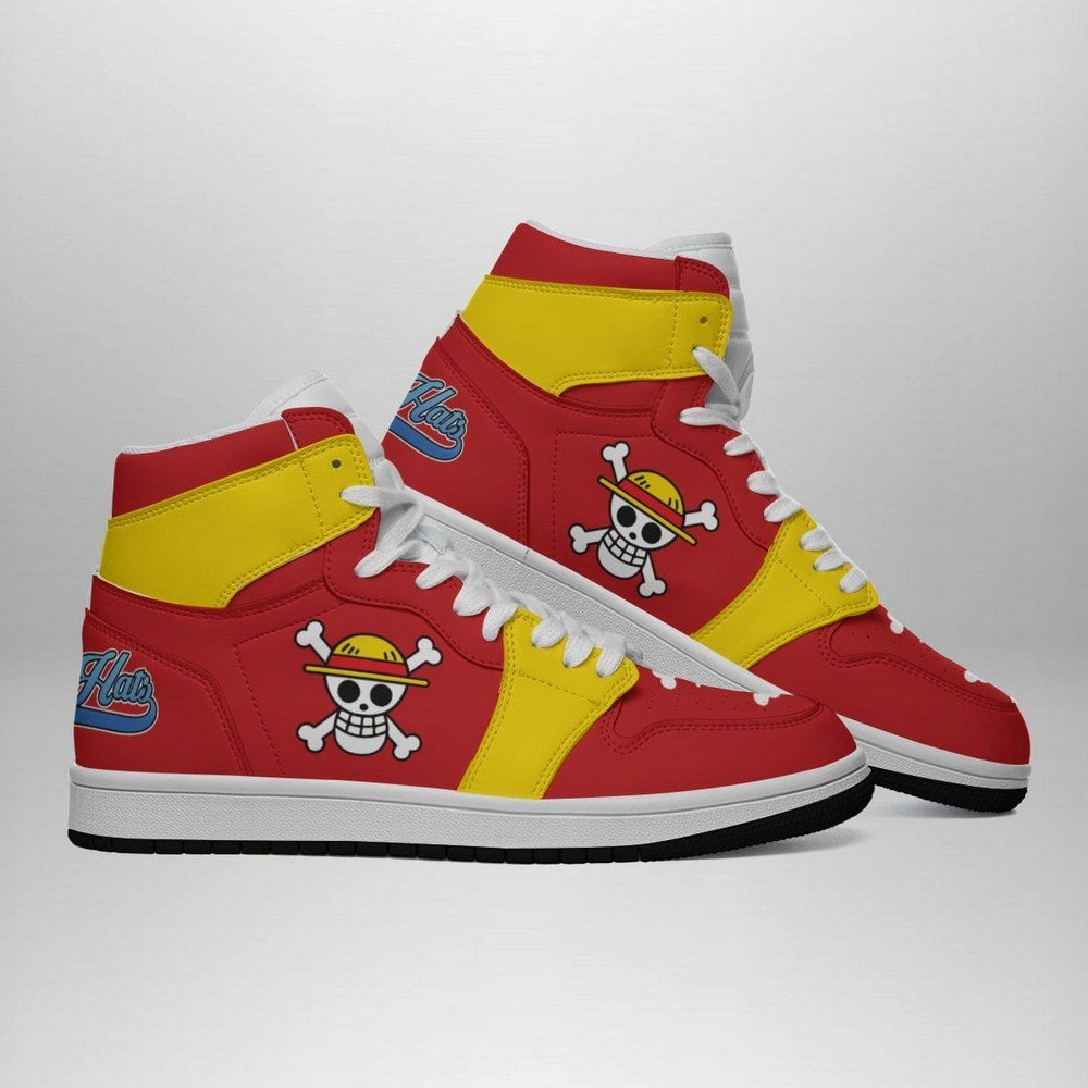 Luffy Straw Hat Pirates One Piece AJ1 Shoes