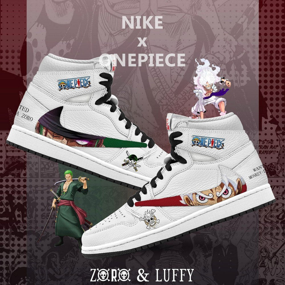 Luffy vs Zoro V.2 One Piece Limited High Top Shoes