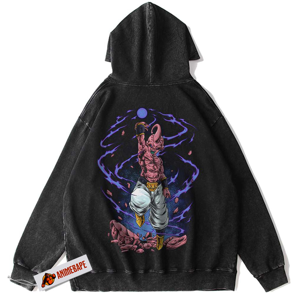 Majin Buu Dragon Ball Z Hoodie, Vintage Anime Hoodie for Fans