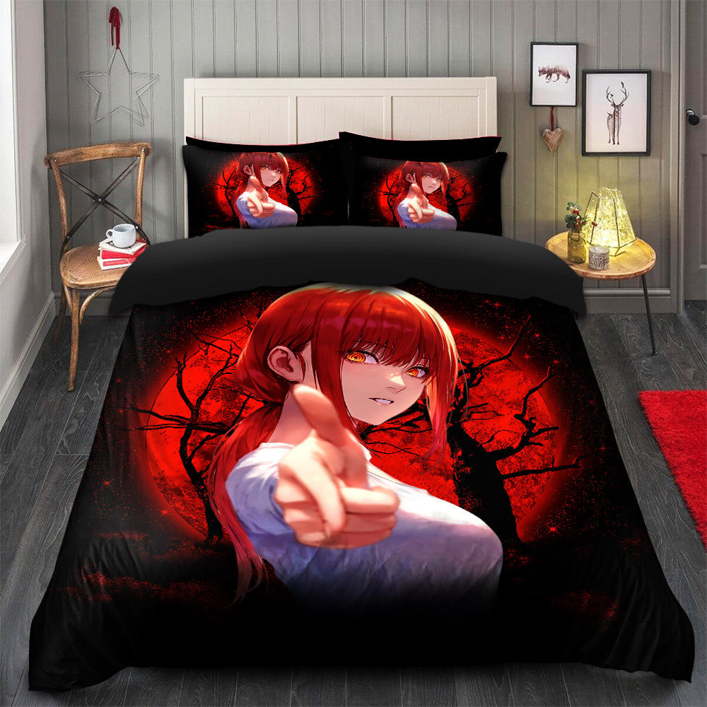 Makima Chainsaw Man Bedding Set Duvet Cover & 2 Pillowcases