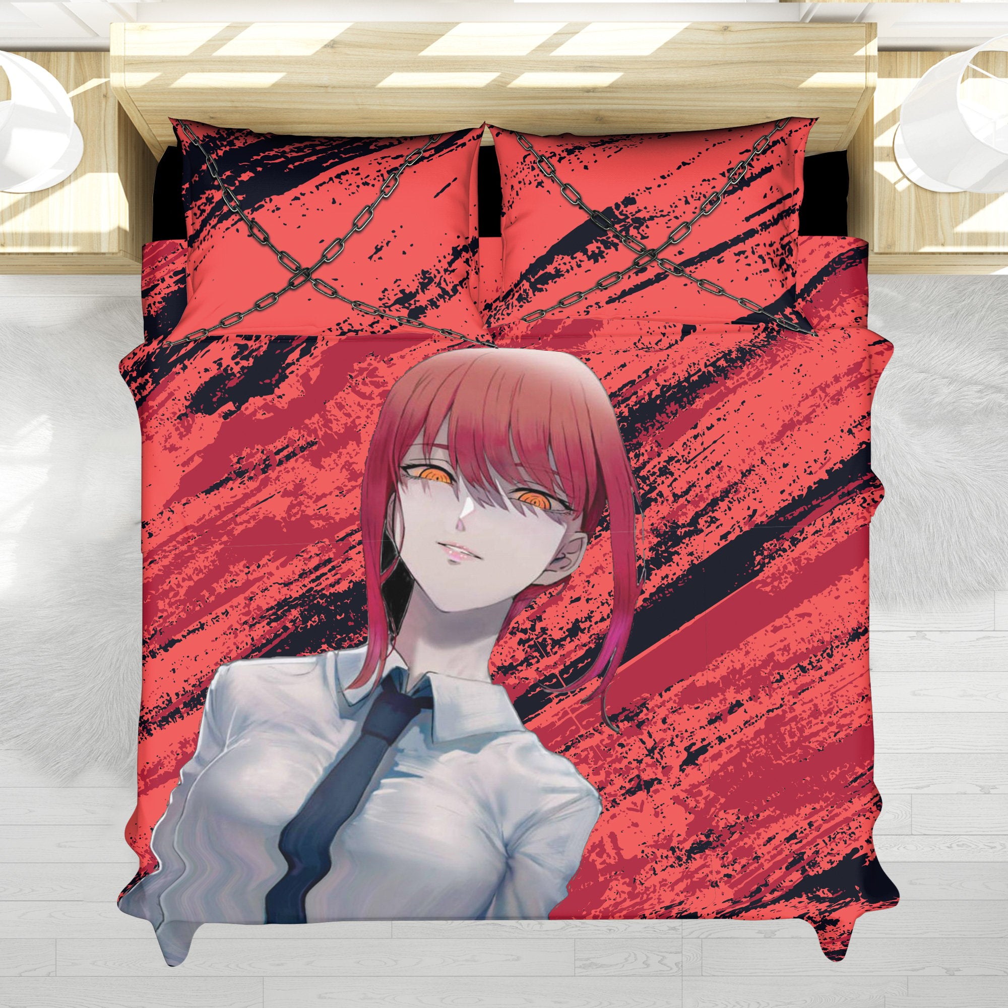 Makima Chainsaw Man Bedding Set