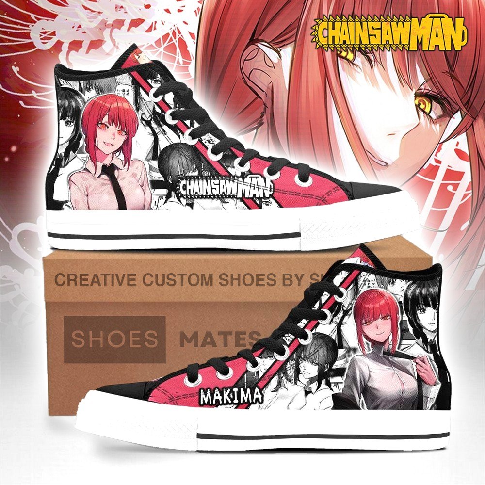 Makima Chainsaw Man High Top Shoes