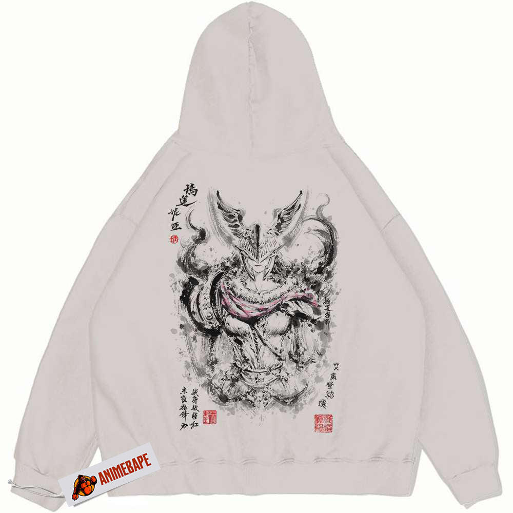 Elden Ring Malenia Vintage Hoodie, Gamer Merchandise Sweatshirt